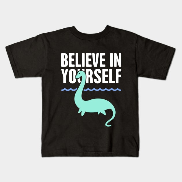 Loch Ness Monster – Believe In Monster Kids T-Shirt by MeatMan